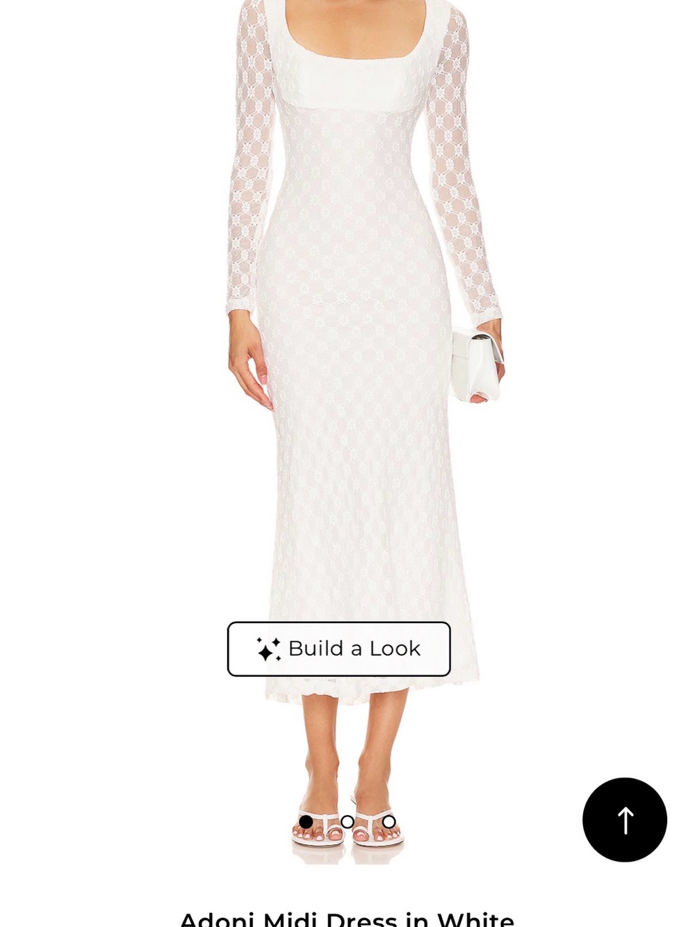 Bardot white lace dress